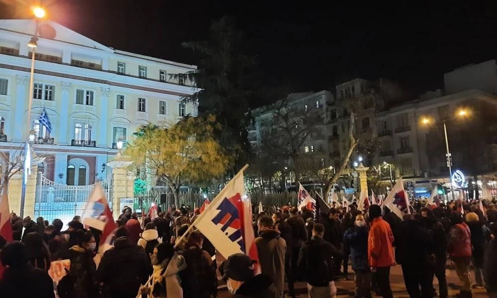 Θεσσαλονίκη: Διαμαρτυρία Εργατικών Σωματείων στο ΥΜΑΘ–«Μέτρα προστασίας της υγείας του λαού»